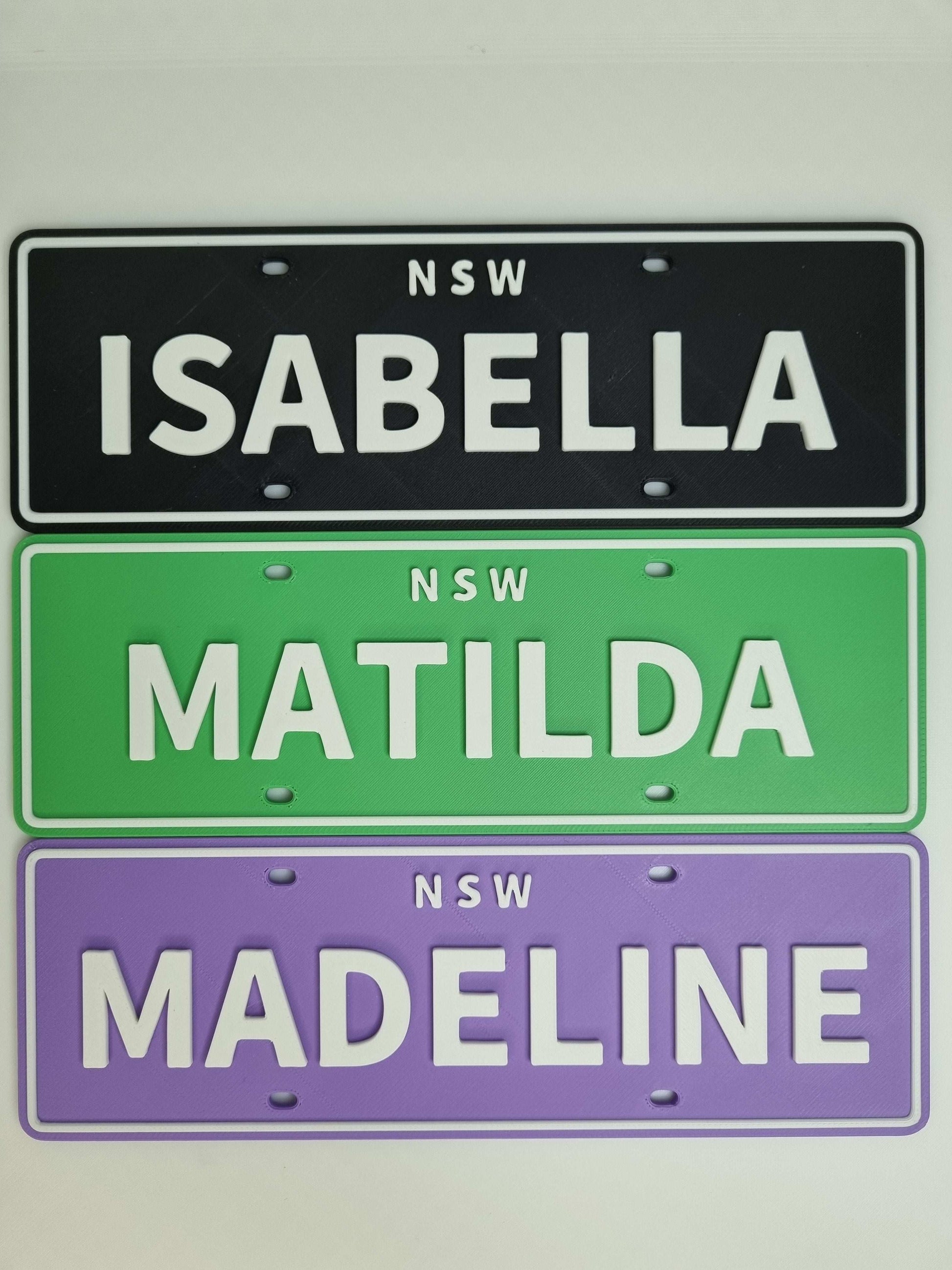 Customised Name Plates (Extended for 7 to 8 Character names)