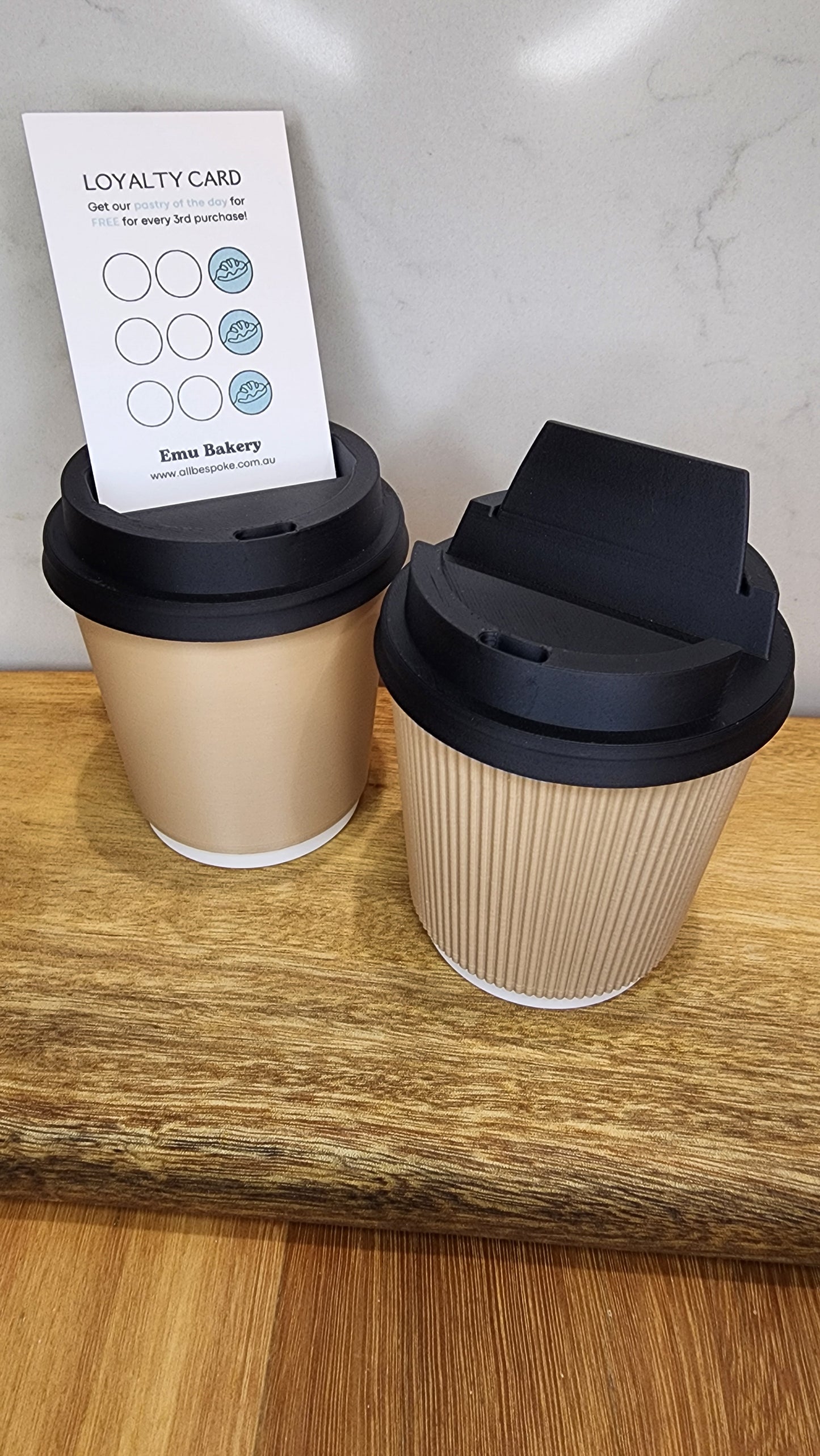 Coffee Cup Business Card Holder