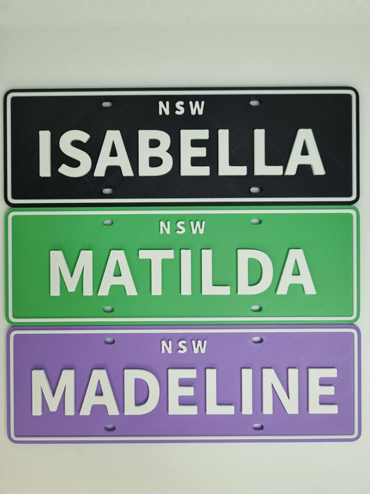Customised Name Plates (Extended for 7 to 8 Character names)